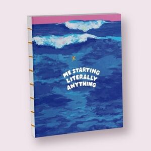 Starting Literally Anything Journal Unlined Blank Small Notebook Sketchbook